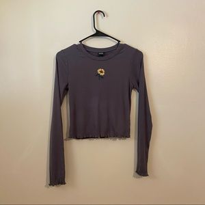 Wild Fable. Knitted Crop Top.